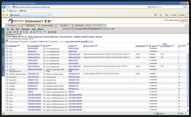 Connect ES Screen